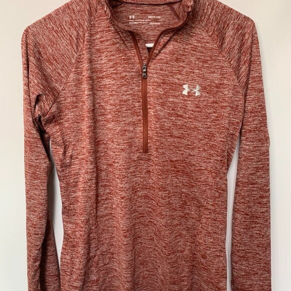 Under Armour Heat Gear Loose Fit 1/4 Zip Long Sleeve Shirt - Picture 1 of 6